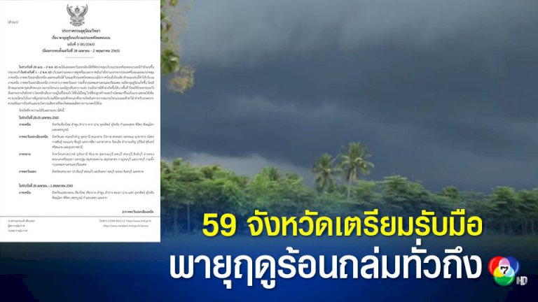 พรุ่งนี้-59-จังหวัดเตรียมรับมือพายุฤดูร้อนถล่ม-ฝน-ลมแรง-ลูกเห็บตก