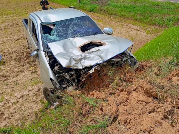 อำนาจเจริญดับ-2-ศพ-เหยื่อกระบะชนสนั่นรถจยย.