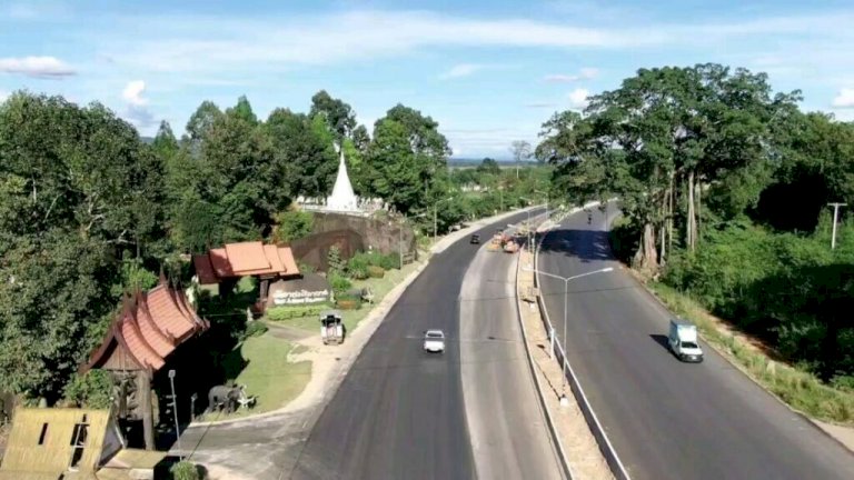 เปิดวิ่งแล้ว!-4-เลน-ทล212-“หอคำ-บึงกาฬ”-คืบหน้า-96%-เร่งให้เสร็จ-มค.66-|-เดลินิวส์